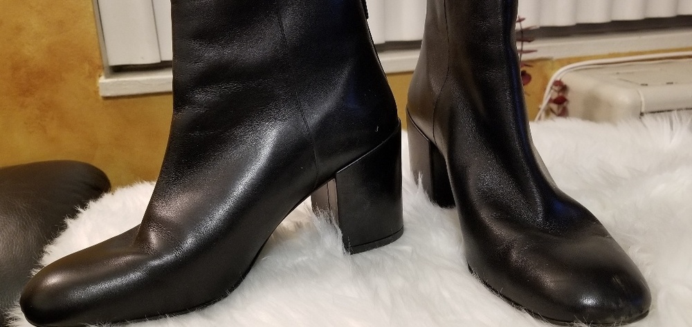 Stuart Weitzman Black Block Heel Booties - image 3